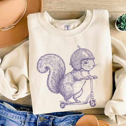 Cute Squirrel PNG Clipart, Funny Quirky Squirrel Design - 300 DPI Design
