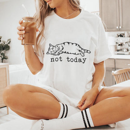 Lazy Cat PNG, Funny Cat PNG - 300 DPI Design for T-Shirt