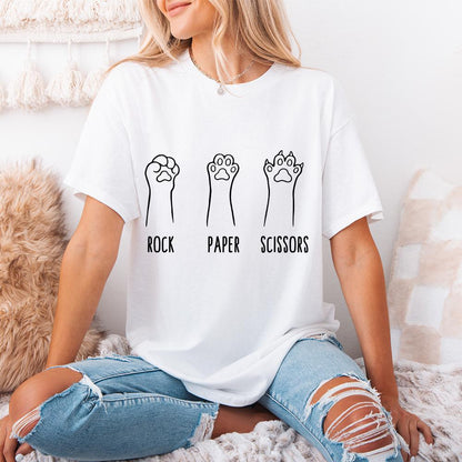 Cat Paw PNG, Rock Paper Scissors - 300 DPI Design for T-Shirt