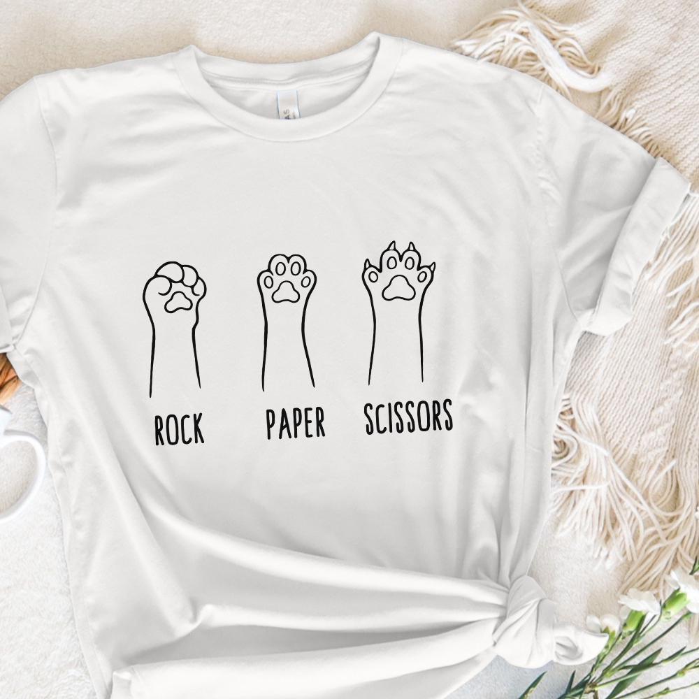 Cat Paw PNG, Rock Paper Scissors - 300 DPI Design for T-Shirt
