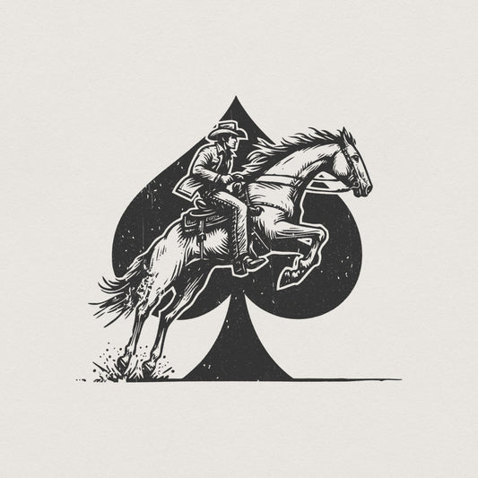 Retro Western Cowboy PNG, Cowgirl Sublimation Design - 300 DPI Design for