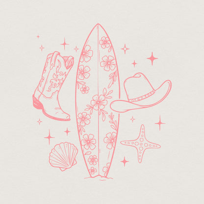 Cowgirl PNG, Summer Cowgirl PNG - 300 DPI Design for T-Shirt
