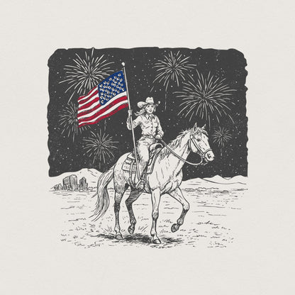 Retro Cowgirl PNG, Trendy Shirt Design - 300 DPI Design for T-Shirt