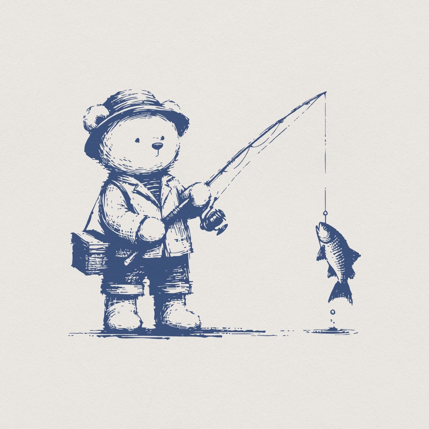Fisherman Aesthetic PNG, Summer PNG - 300 DPI Design for T-Shirt