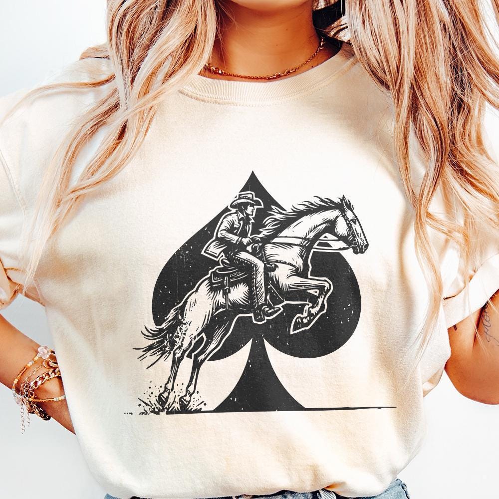 Retro Western Cowboy PNG, Cowgirl Sublimation Design - 300 DPI Design for