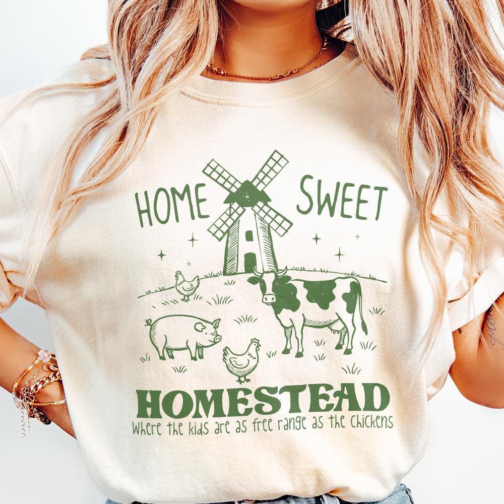 Home Sweet Homestead PNG, Farm Mama png - 300 DPI Design for T-Shirt