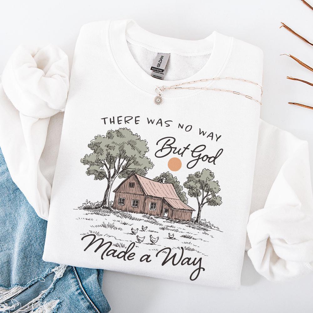 Christian Country Faith PNG, But God Scripture - 300 DPI Design for T-Shirt