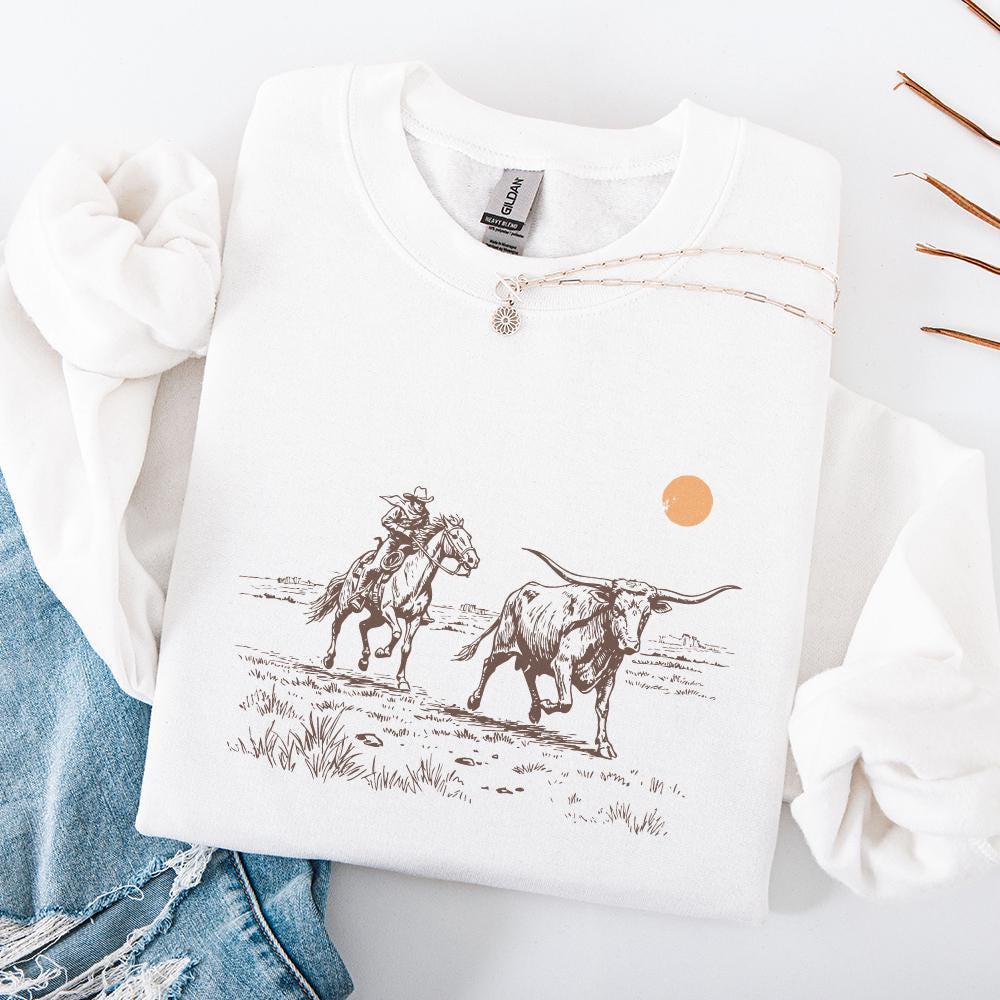 Cowboy Lasso Western PNG, Rodeo Sublimation Design - 300 DPI Design for