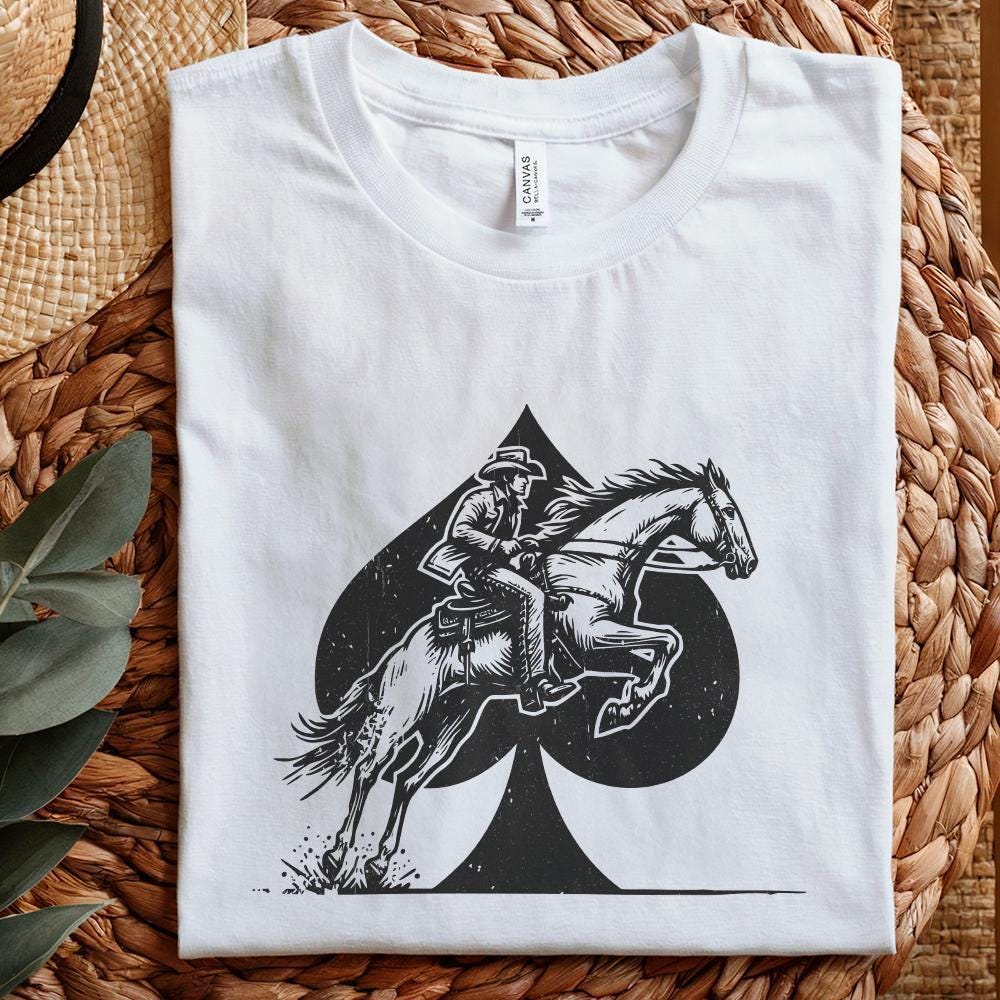 Retro Western Cowboy PNG, Cowgirl Sublimation Design - 300 DPI Design for