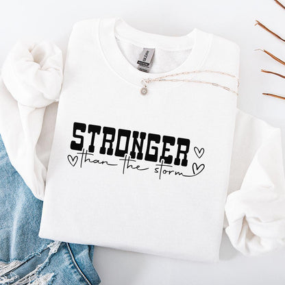 Stronger Than The Storm PNG, Inspirational png - 300 DPI Design for T-Shirt