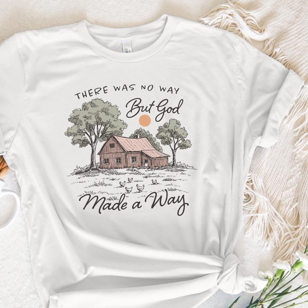 Christian Country Faith PNG, But God Scripture - 300 DPI Design for T-Shirt