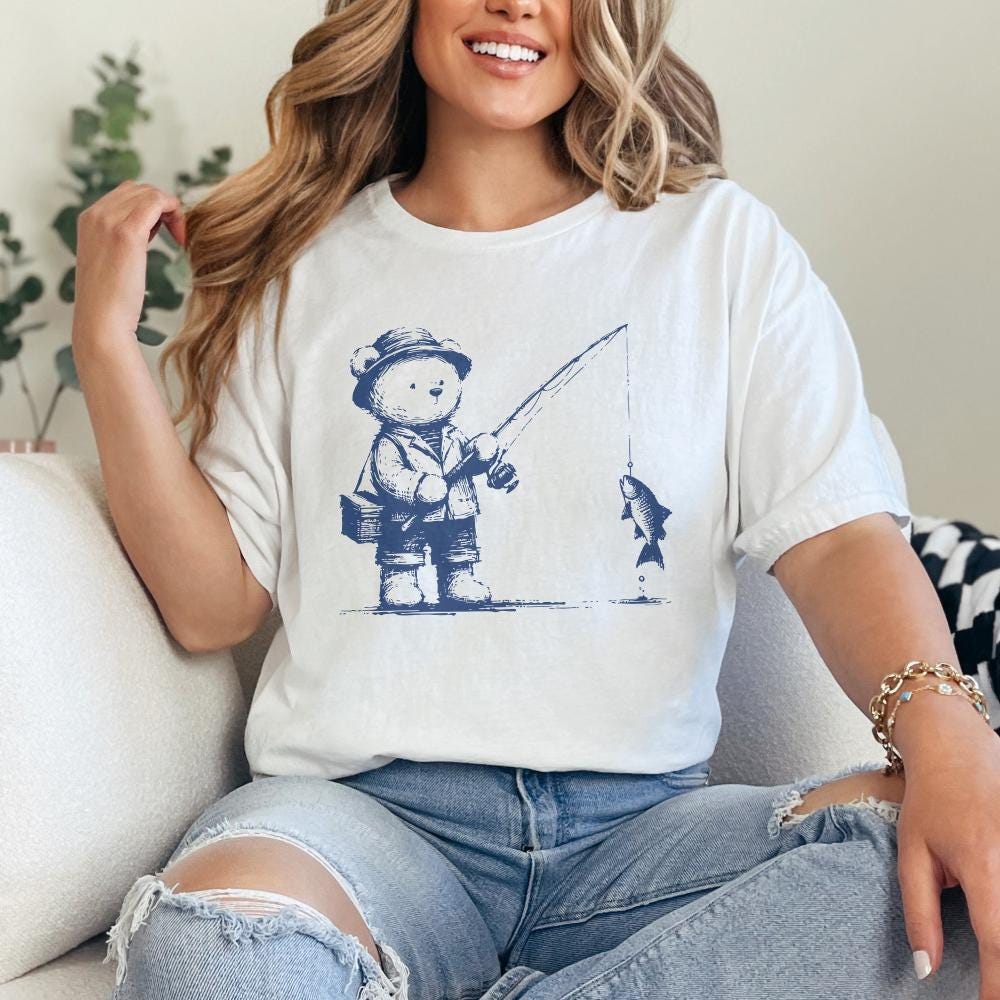 Fisherman Aesthetic PNG, Summer PNG - 300 DPI Design for T-Shirt