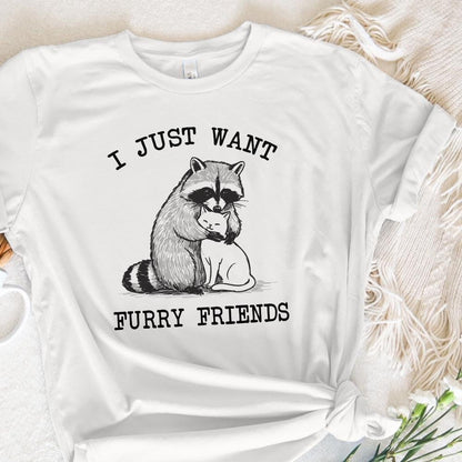 I just want Furry Friends PNG, Retro Vintage Design - 300 DPI Design for