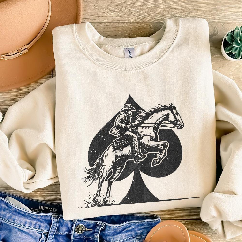Retro Western Cowboy PNG, Cowgirl Sublimation Design - 300 DPI Design for