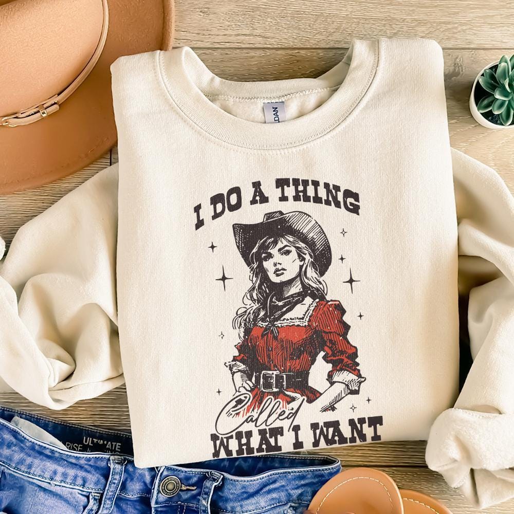I Do A Thing Png, Western Girl Png - 300 DPI Design for T-Shirt