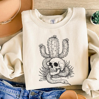 Cactus Skull PNG, Cactus png - 300 DPI Design for T-Shirt