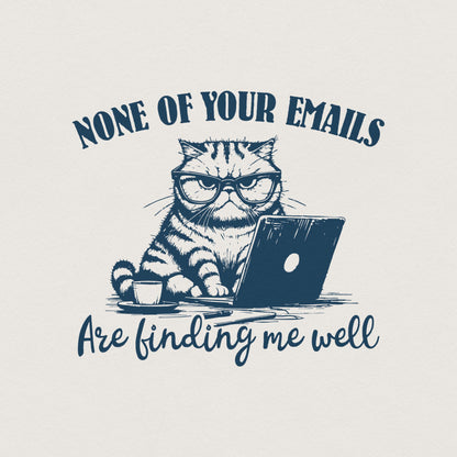 Funny Grumpy Cat Vintage Sarcastic Office Humor PNG Retro Shirt Design -