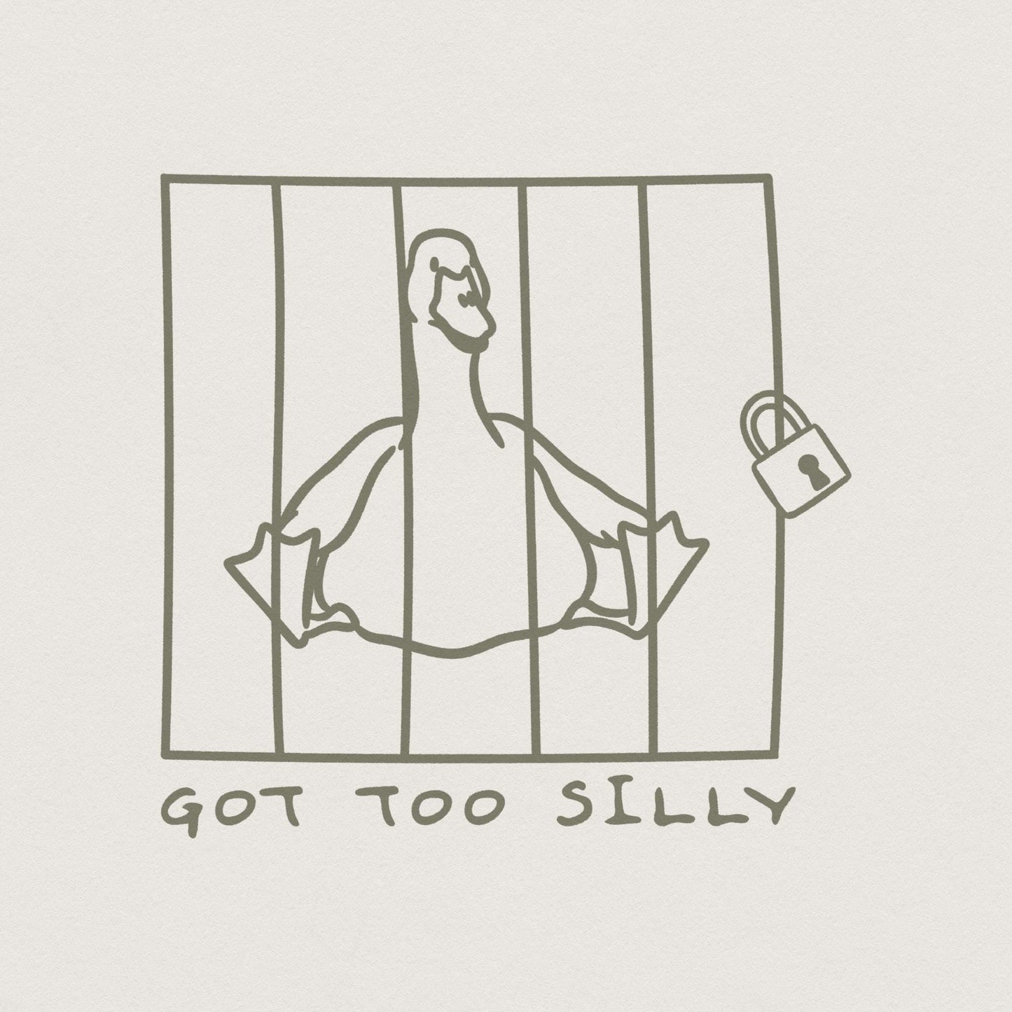 Got Too Silly PNG, Silly Goose PNG - 300 DPI Design for T-Shirt