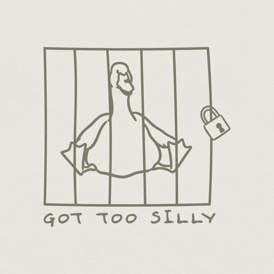 Got Too Silly PNG, Silly Goose PNG - 300 DPI Design for T-Shirt