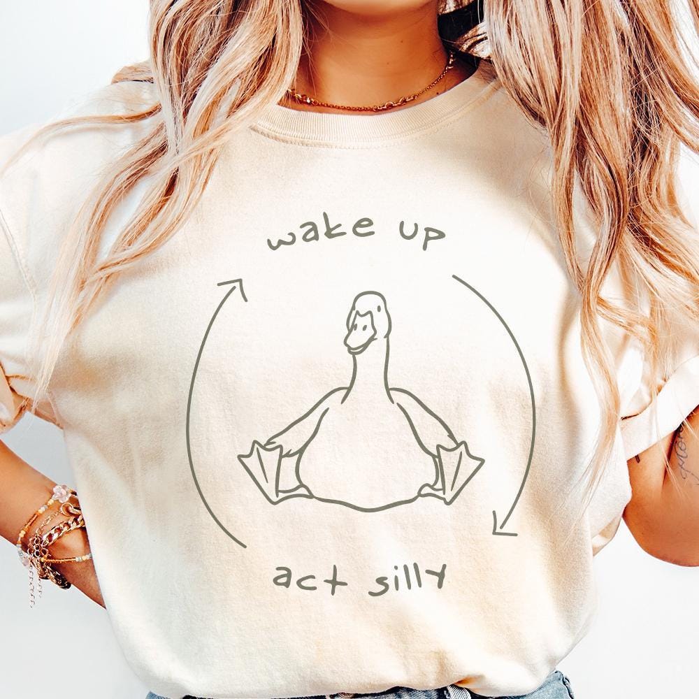 Wake up Act Silly PNG, Funny saying meme - 300 DPI Design for T-Shirt