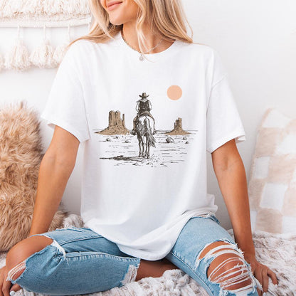 Western Digital Download, Cowboy Desert Western PNG - 300 DPI Design for