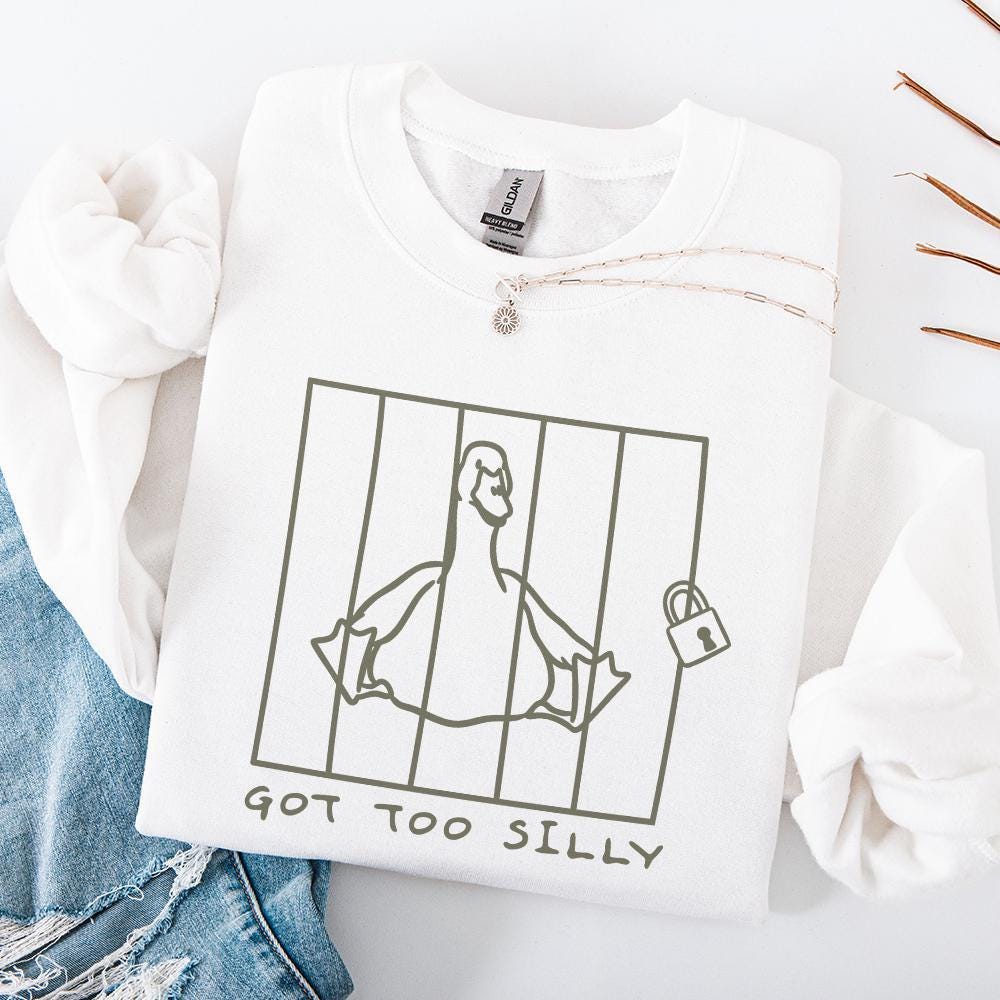 Got Too Silly PNG, Silly Goose PNG - 300 DPI Design for T-Shirt