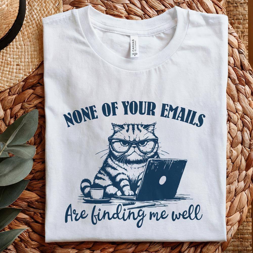 Funny Grumpy Cat Vintage Sarcastic Office Humor PNG Retro Shirt Design -