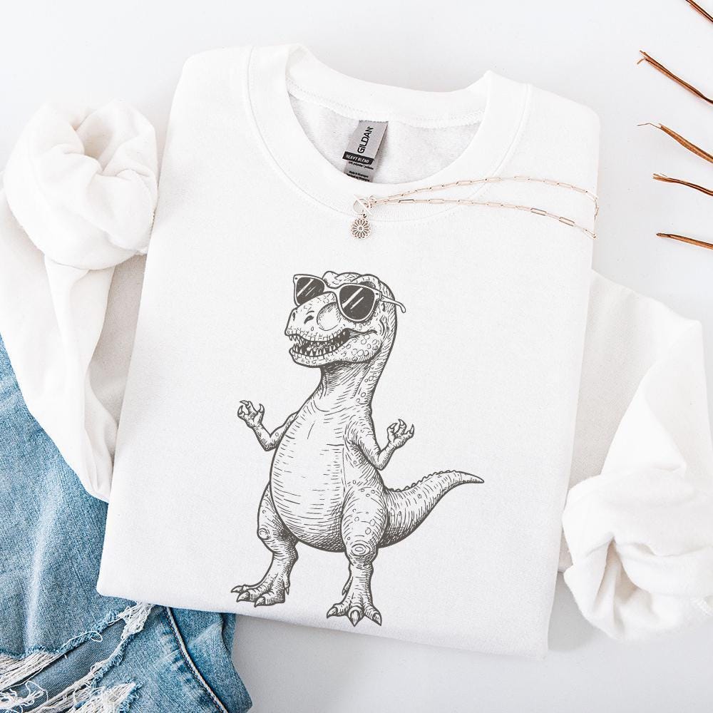 T Rex Dinosaur Png, Funny Dinosaur png - 300 DPI Design for T-Shirt