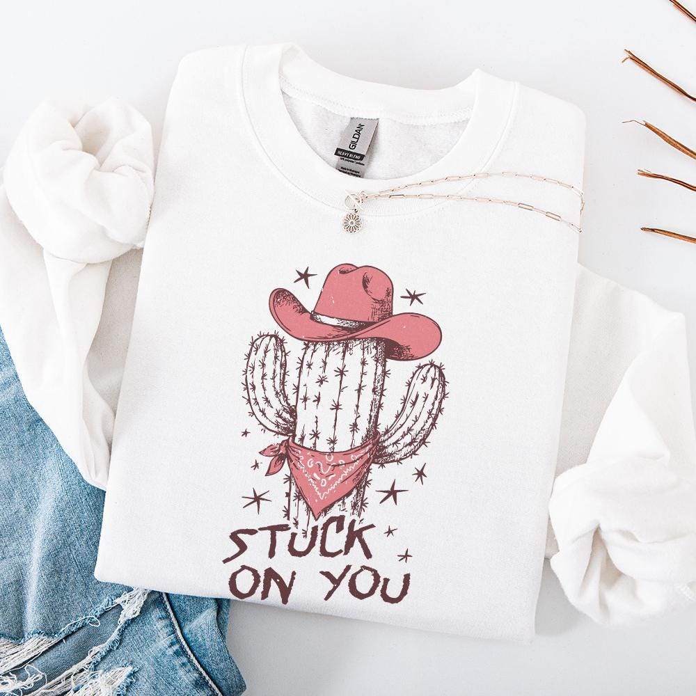 Stuck On You PNG, Cactus Png - 300 DPI Design for T-Shirt