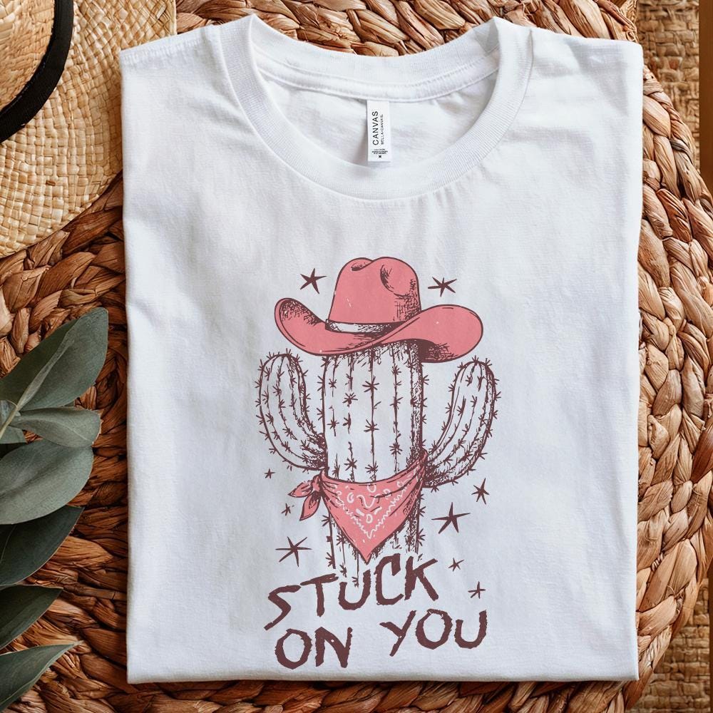 Stuck On You PNG, Cactus Png - 300 DPI Design for T-Shirt