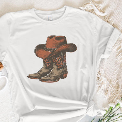 Cowgirl Boots Png, Trendy Western Sublimation Design - 300 DPI Design for