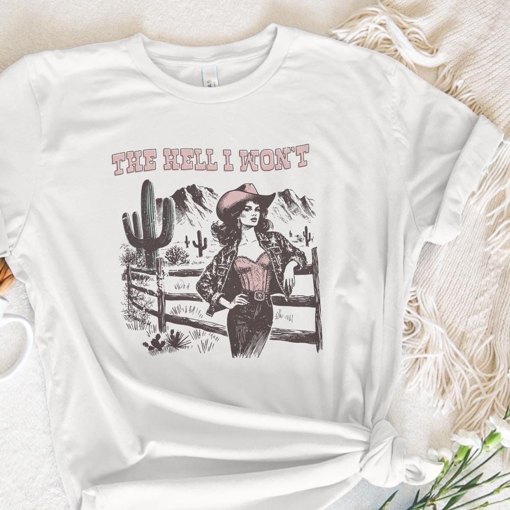 The Hell I Won't PNG, Retro Sublimation Download - 300 DPI Design for