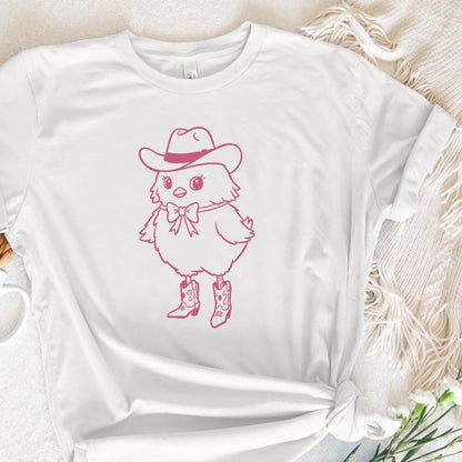 Howdy Chick PNG Clipart, Western Themed Chick Digital Download - 300 DPI