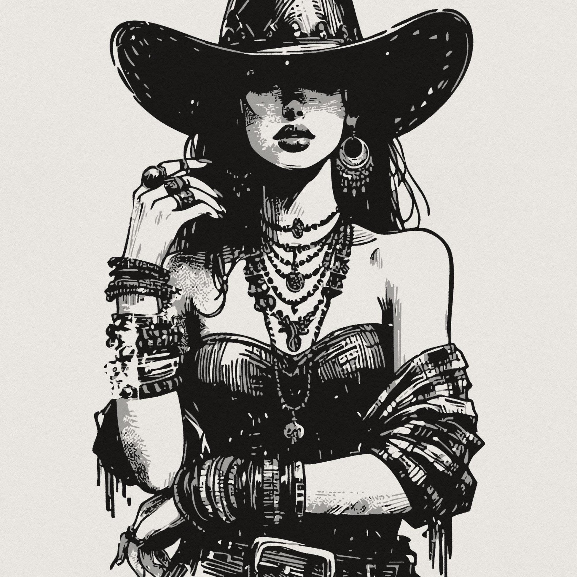Retro Sublimation Download Sublimation png Digital Download Cowgirl PNG