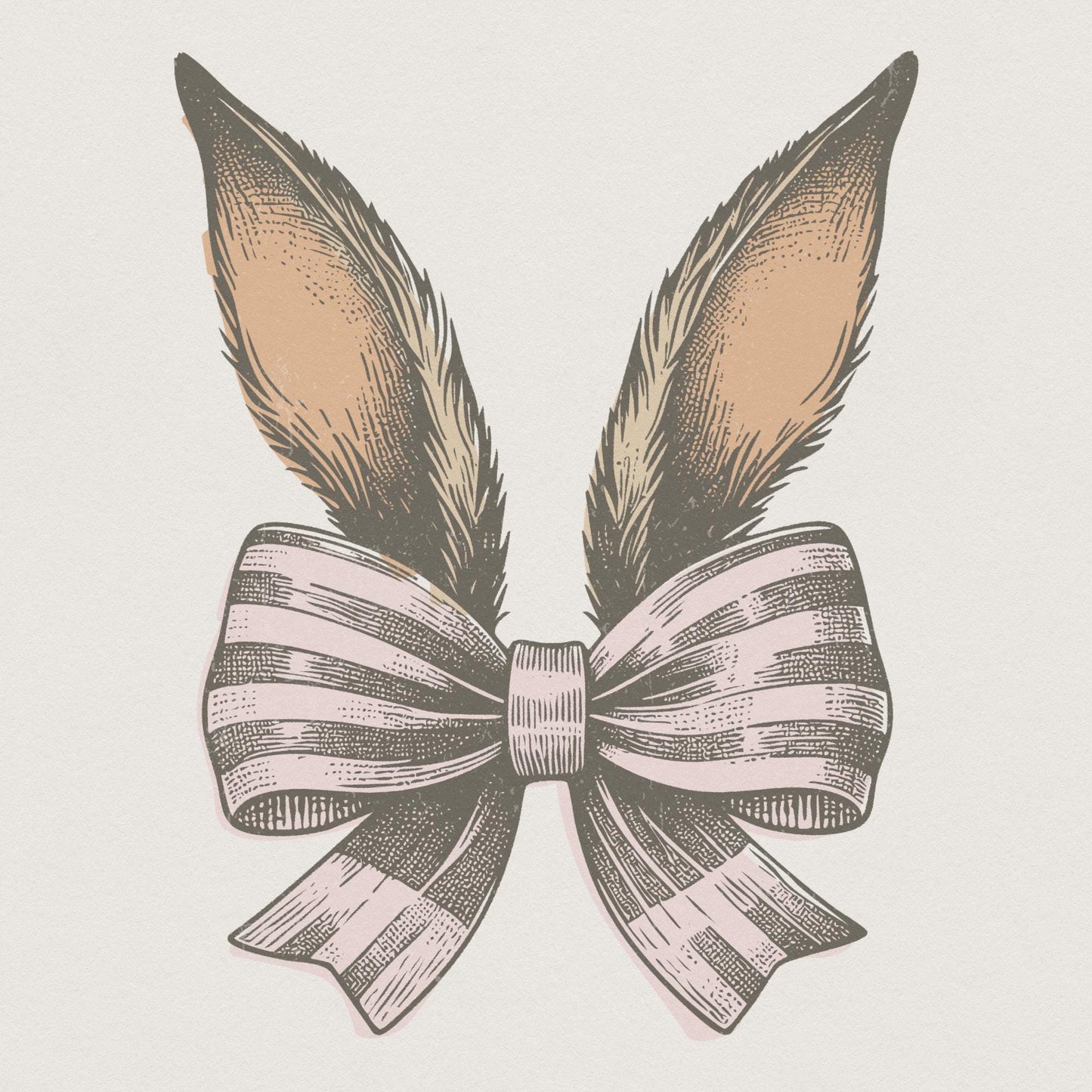 Bunny Easter Coquette PNG, Easter Bunny Shirt Design - 300 DPI Design for