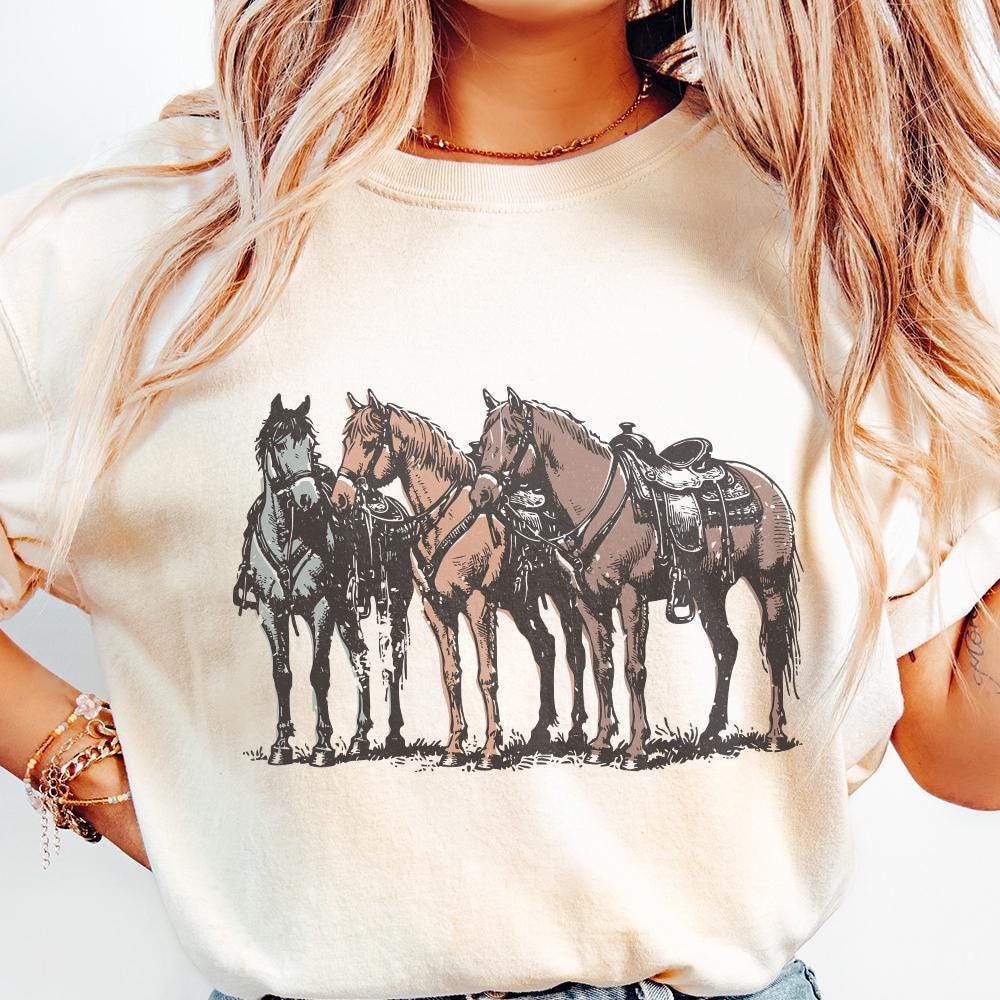 Western Horse PNG, Western Sublimation Design - 300 DPI Design for T-Shirt