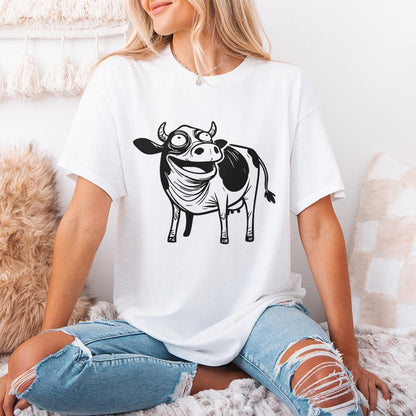 Humorous Cow, Digital Download - 300 DPI Design for T-Shirt