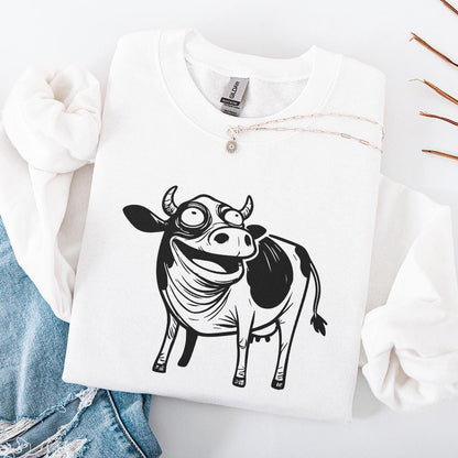 Humorous Cow, Digital Download - 300 DPI Design for T-Shirt