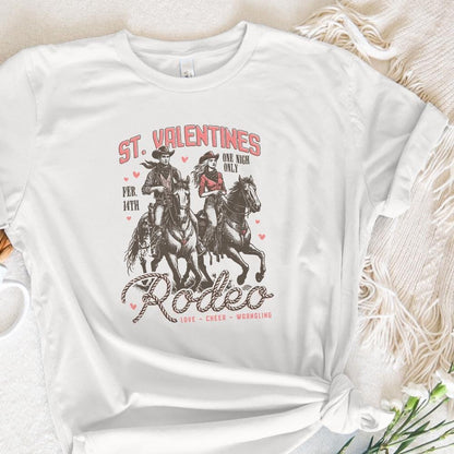 St. Valentine's Wild West Rodeo, Vintage Western Valentine Design - 300