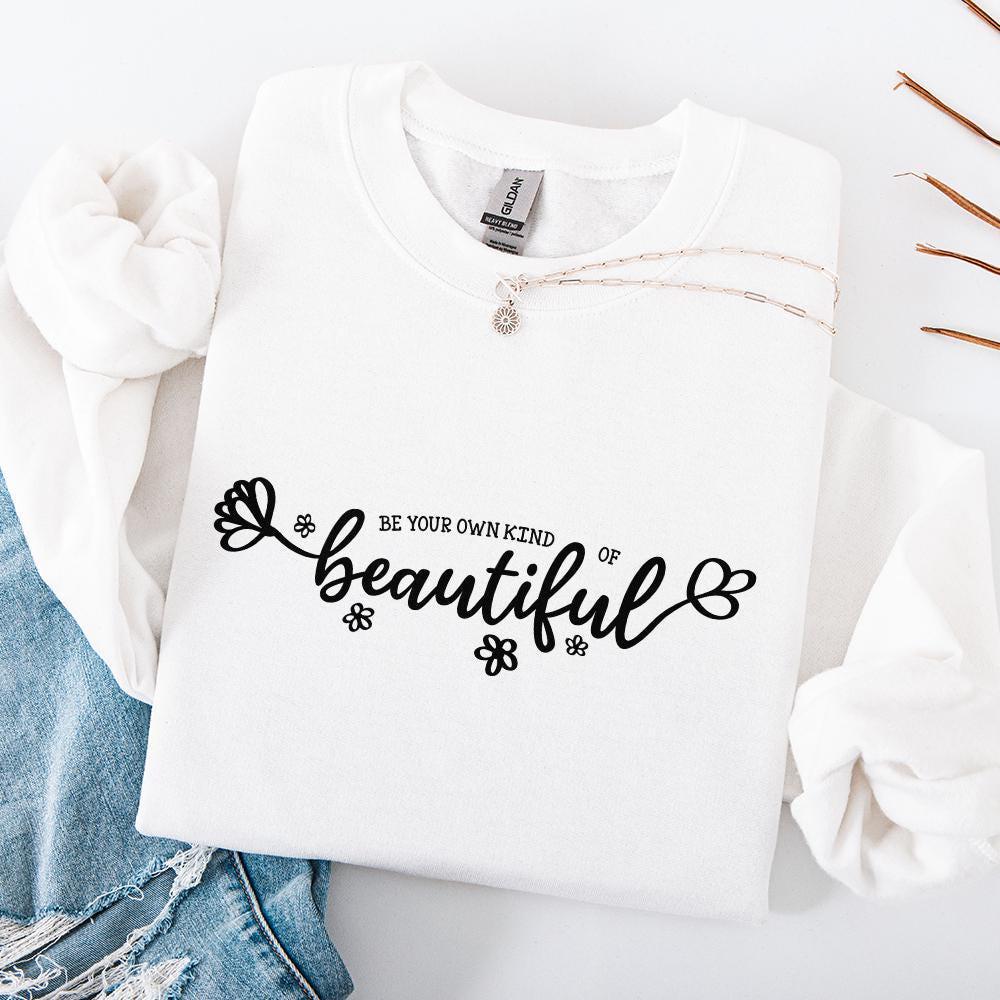 Be Your Own Kind of Beautiful PNG, Inspirational Positive Quote File -
