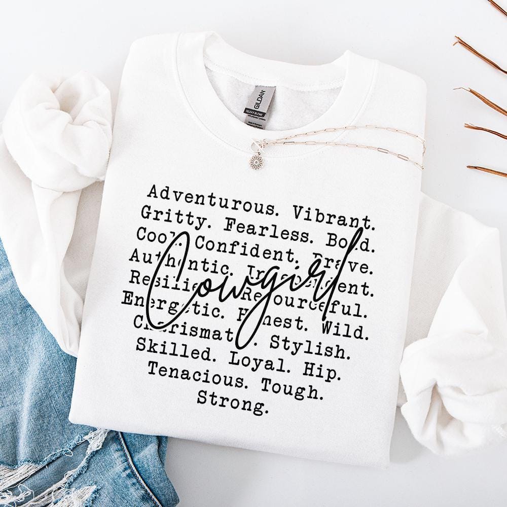 Cowgirl Words Png, Western Cowgirl Designs - 300 DPI Design for T-Shirt