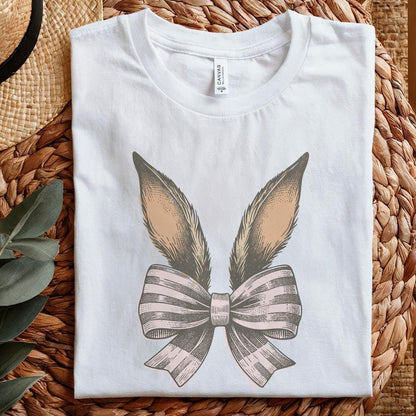 Bunny Easter Coquette PNG, Easter Bunny Shirt Design - 300 DPI Design for