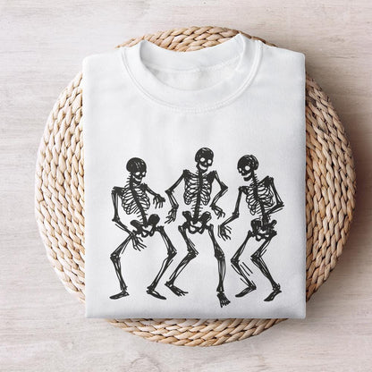 Dancing Skeletons PNG, Funny Skeleton Clipart - 300 DPI Design for T-Shirt