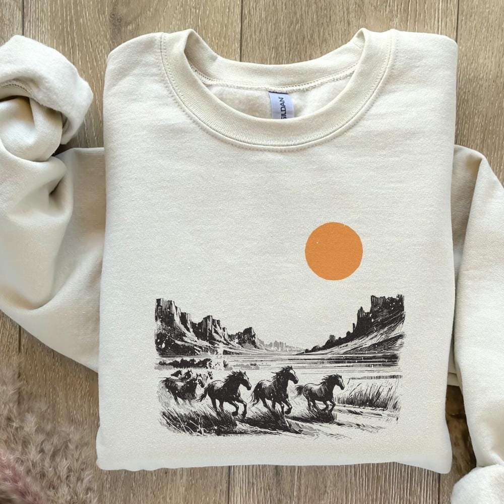 Horse PNG Sublimation, Western PNG Designs - 300 DPI Design for T-Shirt