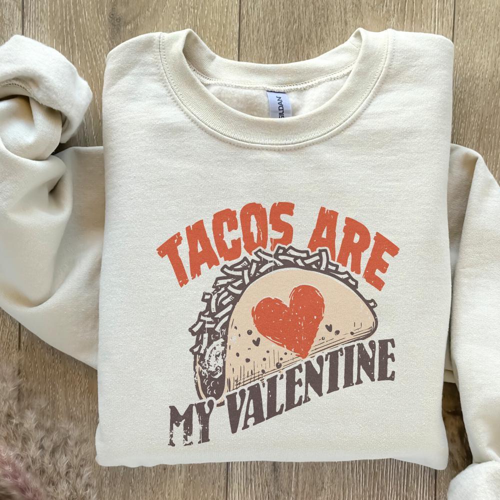 Tacos Are My Valentine Png, Digital Download - 300 DPI Design for T-Shirt