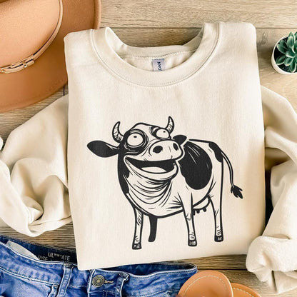Humorous Cow, Digital Download - 300 DPI Design for T-Shirt