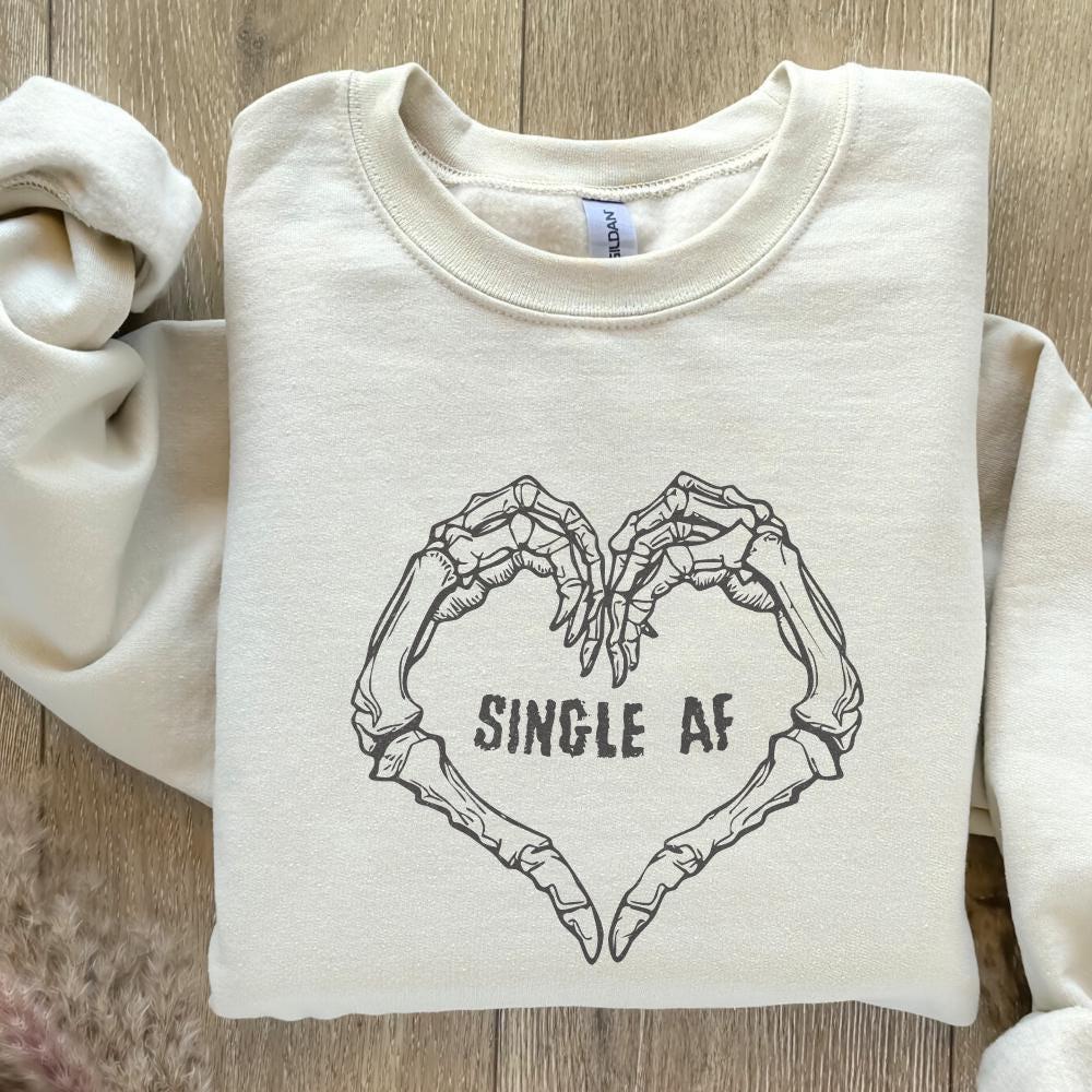 Single AF PNG, Valentines Day PNG - 300 DPI Design for T-Shirt