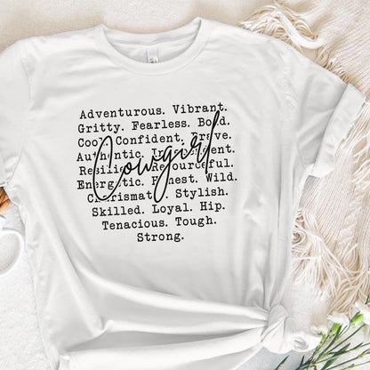 Cowgirl Words Png, Western Cowgirl Designs - 300 DPI Design for T-Shirt