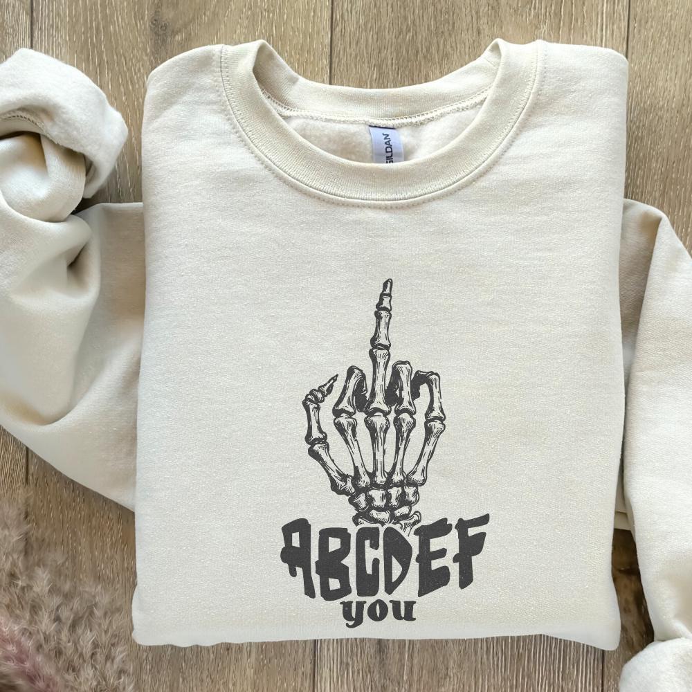 ABCDEFU PNG, Funny Valentines Png - 300 DPI Design for T-Shirt