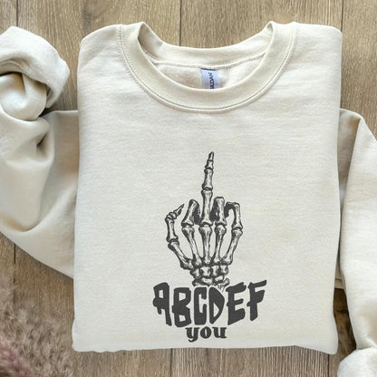 ABCDEFU PNG, Funny Valentines Png - 300 DPI Design for T-Shirt